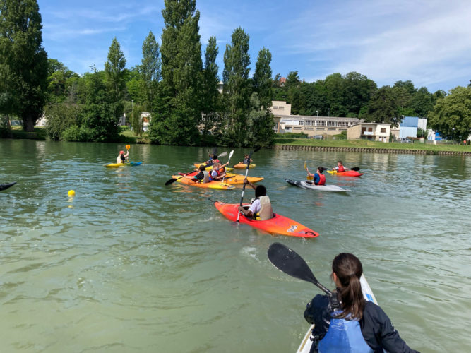 Initiation kayak pour les collégiens de Lizy-Sur-Ourcq